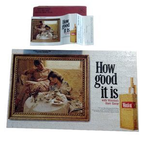 Vintage Winston Cigarettes Puzzle Advertising Premium